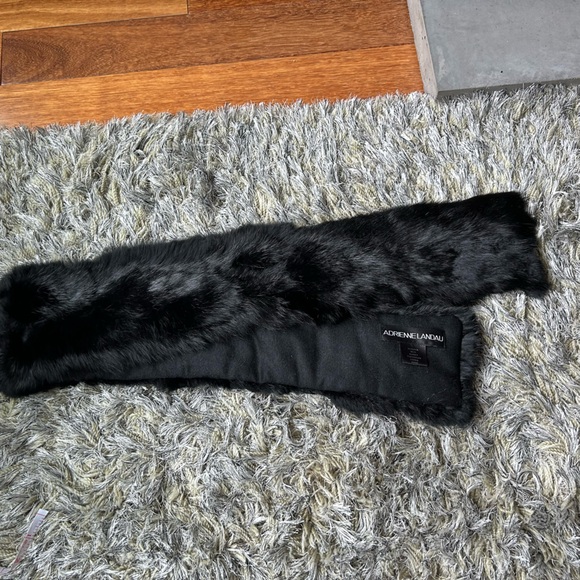 Adrienne Landau Rabbit Fur Scarf/Wrap - Picture 6 of 6